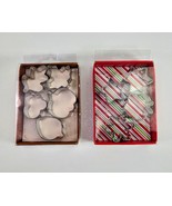 Pie Crust Cookie Cutters Lot 2 Autumn Winter Holiday Shapes Metal Sets - $244.84 MXN