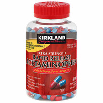 Kirkland Signature Extra Strength Rapid Release Pain Reliever Acetaminophen 400 - £36.19 GBP