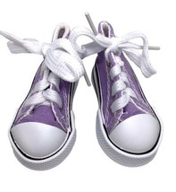 Shoes fit 1/3 BJD smart doll purple 3 inch canvas high top Imperfect - £7.95 GBP