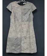 Alice + Olivia Coley Gray Mixed Plaid A Line Shift Dress Size 4 - $79.43