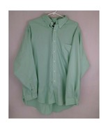 American Living Wrinkle Free Solid Green Dress Shirt Size Large 34-35 Ne... - $16.48