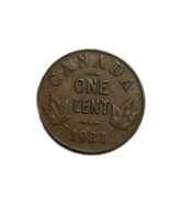 1921 Canada One Cent  George V  Penny Coin  VG - €2,73 EUR