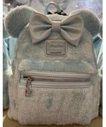 Disney Parks Minnie Mouse Plush Loungefly Mini Backpack bany new - $120.99