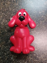 Vintage Clifford Big Red Dog Coin Pouch Clip On Scholastic  2000 5.5&quot; Tall - $19.79