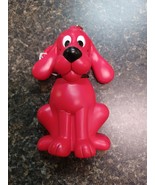Vintage Clifford Big Red Dog Coin Pouch Clip On Scholastic  2000 5.5&quot; Tall - $376.79 MXN