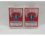 Set Of (2) Bicycle Pinochle Playing Card Decks Sealed - $23.75