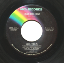 Mel Tillis, It&#39;s Been A Long Time / I Got The Hoss 45 rpm Record Vinyl 7&quot; Single - £3.54 GBP