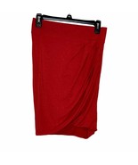 Helmut Lang Womens Skirt Stretchy Casual Wool Blend Harrow Red Sz. 26 Pe... - £57.11 GBP