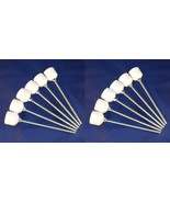12 Weave Pole Pegs (2 sets of 6) Dog Agility Equipment, You Cut Poles to... - $27.42 CAD