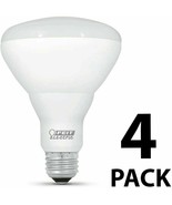 4 PACK - Feit LED 65W Equivalent 650 Lumens Dimmable 2700K Bulb BR30DM/9... - £11.68 GBP