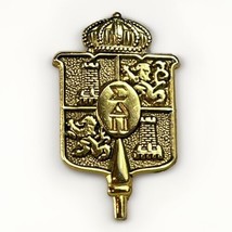 Vintage Sigma Delta Pi National Collegiate Hispanic Honor Society Pin Gold Tone - £10.84 GBP