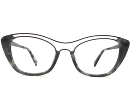 Seraphin Eyeglasses Frames AVALON/8232 Gray Marble Brown Cat Eye 51-19-140 - £109.79 GBP