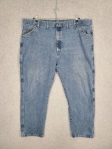 Wrangler Premium Men&#39;s Jeans Regular Fit Light Wash Straight 48 x 30 96501DS - £11.76 GBP