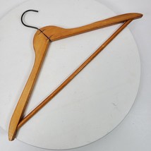 Vintage Wood Coat Suit Hanger Luxury 16.5x8 Inch - $8.60