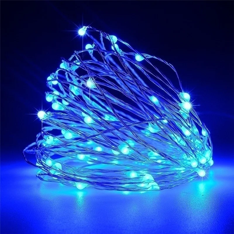 1/2/3/5/10M LED Copper Wire String Lights USB Fairy Lights Gar Lamps for Festiva - £123.87 GBP