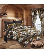 7 pc King White Camo comforter with Black Camo sheets and pillowcases Th... - £73.50 GBP