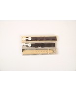 3 Vintage Watch Bands Unisex Leather NOS Tan Brown and Black - €24,18 EUR