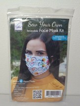 Lot of 5 SEW YOUR OWN New Reversible Face Mask Kit 4 Face Masks Per Kit - £59.34 GBP
