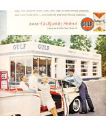 1958 Gulf Gas &amp; Oil Advertisement Gulfpride Select Service Station DWII30 - $40.83 CAD