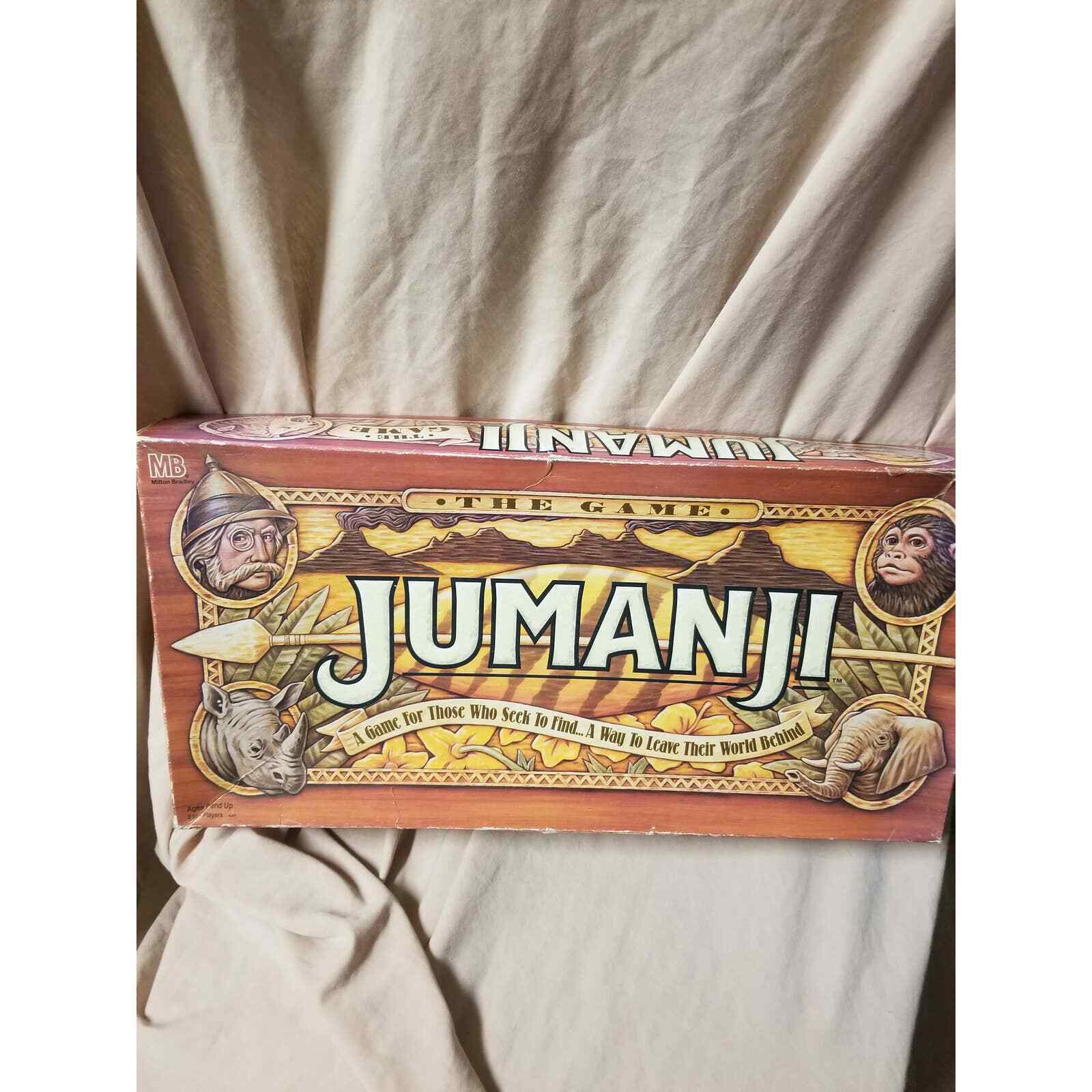 Primary image for Good Condition 1995 Jumanji Board Game All Peaces Appear To Be In The Box