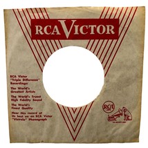 RCA Victor Records Company Sleeve 45 RPM Vinyl Gray Red V RCA Dog - £7.83 GBP
