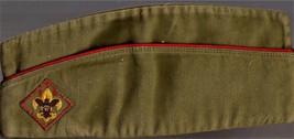Vintage 1950s Official Boy Scouts of America BSA Sanforized Garrison Uniform Hat - £19.98 GBP