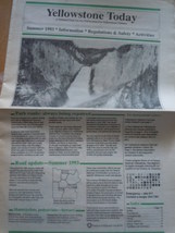 Yellowstone Today Summer 1993 National Park Service Publication For Visi... - $6.99