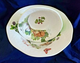 Michel Design Works Melamine Serveware GARDEN BUNNY Two (2) Serving Bowls - $79.99