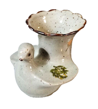 Kitamura Takashi Vintage Kutani Kosen Stoneware Vase Japanese Art Pottery Bird - £13.98 GBP