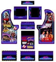 ARCADE1UP, ARCADE 1UP 80&#39;s Theme movies &amp; Tv graphics vinyl art-Digital ... - €23,14 EUR