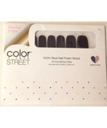 Color Street Nail Polish Strips Russian Around Dark Red Glitter Overlay New - £3.31 GBP
