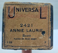 Universal Song Roll Player Piano Annie Laurie 2421 Felix Arndt Nice Vtg Usa Euc - £9.58 GBP