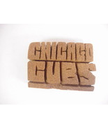 Chicago Cubs Sandstone Hand Carved Signed Plaque - £5.51 GBP