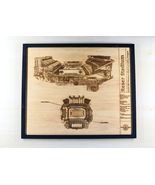 Reser Stadium Corvallis Oregon Blueprint Wood Art, Framed Stadium Archit... - $40.17 CAD