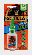 GORILLA GLUE Super Glue Gel Adhesive No Run Control MultiPurpose Fast-set .53oz - £17.29 GBP