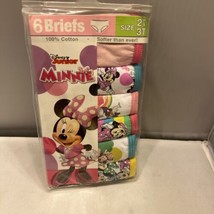 Disney Junior Minnie Mouse Toddler Girls Briefs Underwear Size 2T/3T Panty - £11.83 GBP