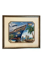 Disney 50092 Cruisin’ Through Time All Abroad Framed 9 Pin Set DCL LE 50 - $747.99