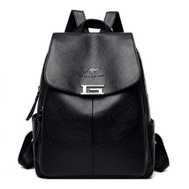 2022 Designer Backpa Women Leather Backpa School Bag For Teenager Girls Travel B - £39.95 GBP