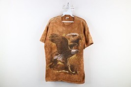 Vtg Streetwear Mens Large Faded Acid Wash Hudson Leather Eagle Nature T-Shirt - £27.82 GBP