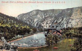 Glenwood Springs Co~Colorado Hotel Bathing POOL~1910s Postcard - £5.98 GBP