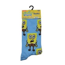 Nickelodeon Spongebob Squarepants Crew Crazy Socks Mens Womens Blue Unique Fun - £7.88 GBP