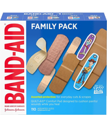 Adhesive Bandage Family Variety Pack in Assorted Sizes Featuring Water B... - £13.74 GBP