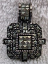 Judith Jack Sterling Silver Marcasite Square Shaped Pendant from Saks 5t... - $118.80
