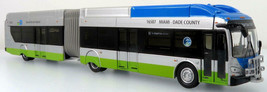 New Flyer Xcelsior Articulated Bus Miami Dade, FL  1:87-HO Scale Iconic Replica  - £42.80 GBP