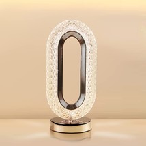 LED Table Lamp Battery Modern Cordless Desk Touch Crystal Bedroom Gold Small New - £27.07 GBP