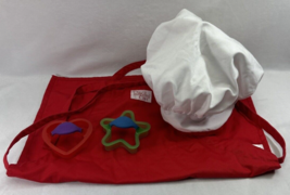 The Pampered Chef Kids Apron Hat Oven 4 Pc Set Cookie Cutters - £23.53 GBP