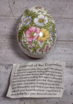 Vintage Takahashi San Francisco Fern Porcelain Egg Trinket Box Potpourri Easter - £9.52 GBP