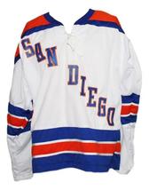 Any Name Number San Diego Mariners Retro Hockey Jersey White Falkenberg Any Size image 4