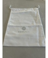 Versace White Drawstring Dust Bag Travel Cover Storage Bag 10” x 13” - €16,94 EUR