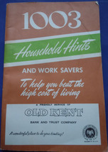 Vintage 1003 Household Hints Book From Old Kent Bank 1948 - £3.77 GBP